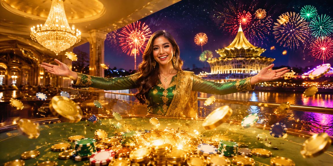 Suasana pertaruhan kasino di Kuching sempena perayaan Hari Raya